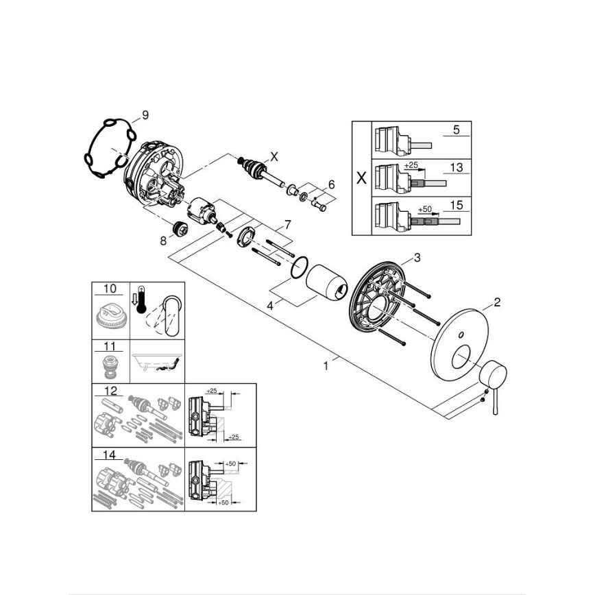 GROHE 24058GL1 - ESSENCE, kultainen hana
