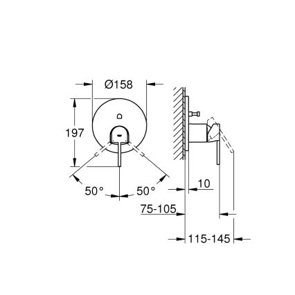 GROHE 24060003 - PLUS-sekoitin, kiiltävä kromi