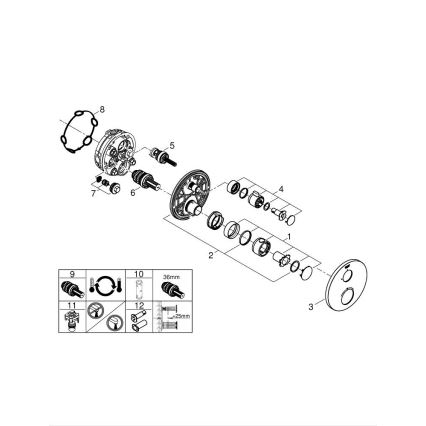 GROHE 24075000 - GROHTHERM-termostaattinen suihkuhana, kiiltävä kromi