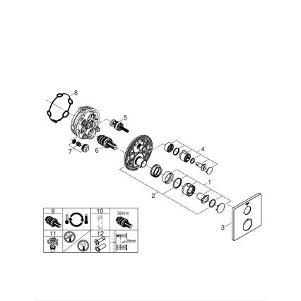 GROHE 24078000 - Termostaattinen suihkusekoitin GROHTHERM kiiltävä kromi