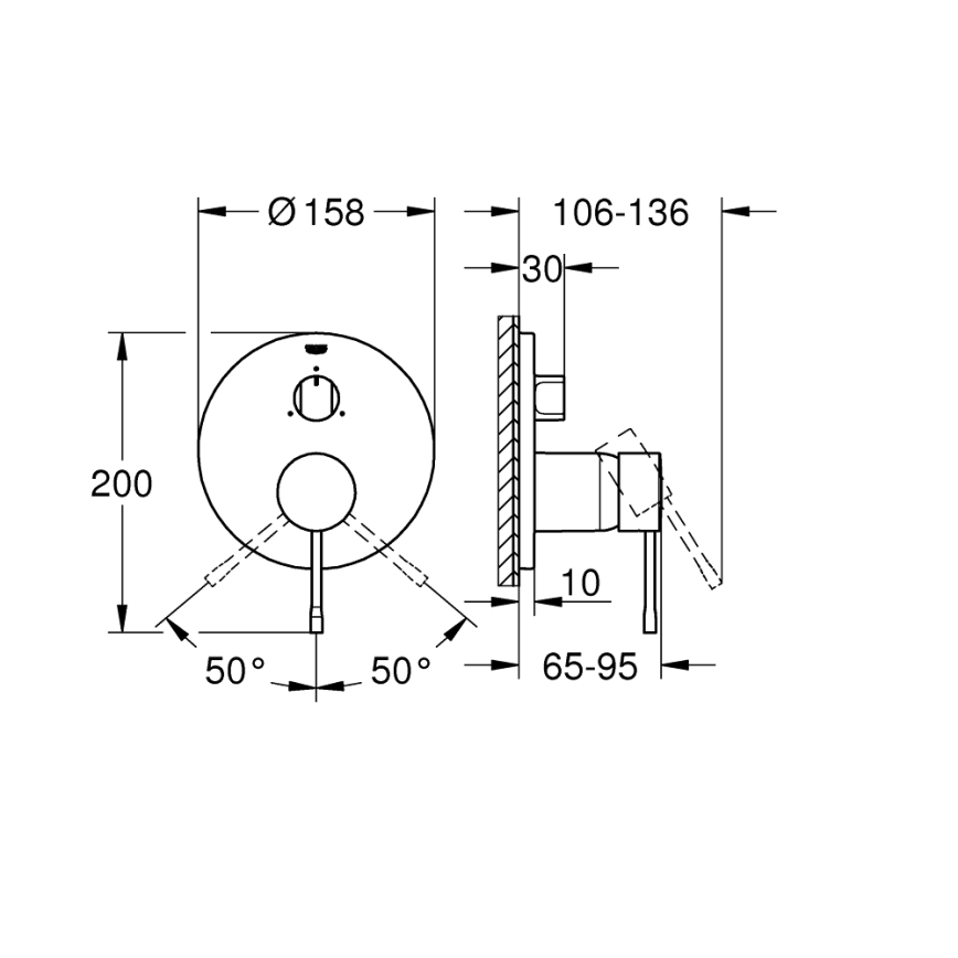GROHE 24092001 - ESSENCE-sekoitin, kiiltävä kromi