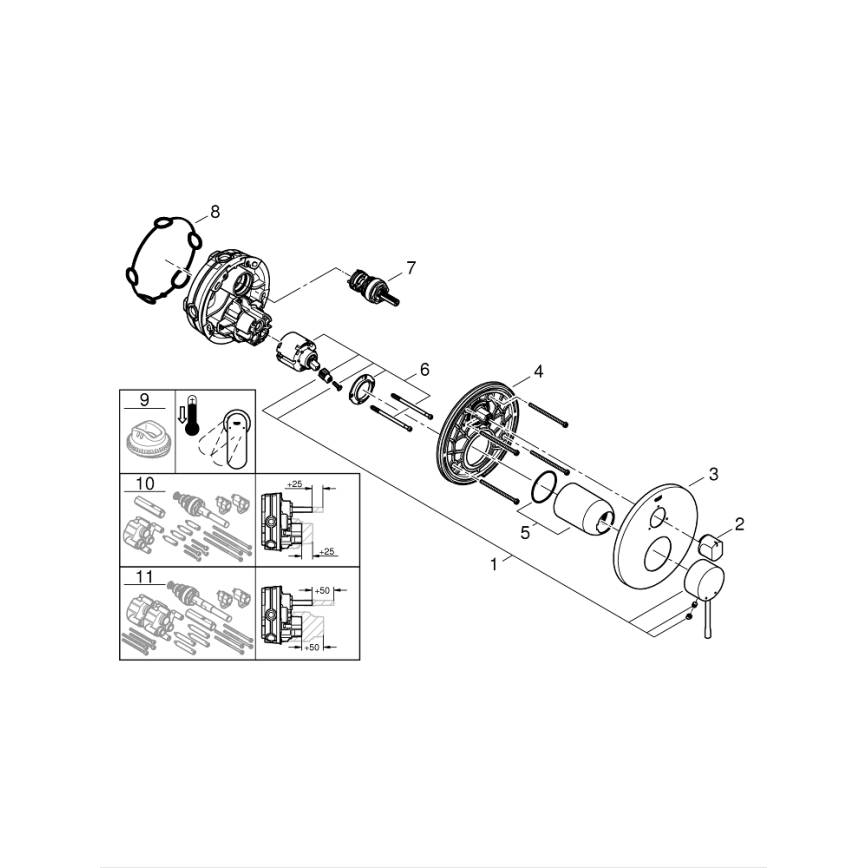 GROHE 24092DC1 - ESSENCE - pesuallashana, ruostumaton teräs