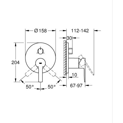 GROHE 24095001 - LINEARE-sekoittaja, kiiltävä kromi