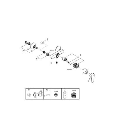 GROHE 24197001 - Suihkusekoitin START EDGE DN 15 kiiltävä kromi
