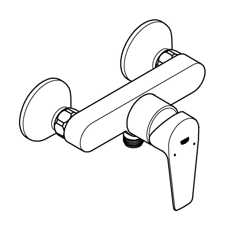 GROHE 24197001 - Suihkusekoitin START EDGE DN 15 kiiltävä kromi
