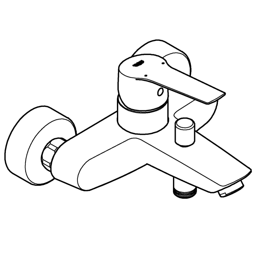 GROHE 24206002 - START-kylpyammehana DN 15, kiiltävä kromi