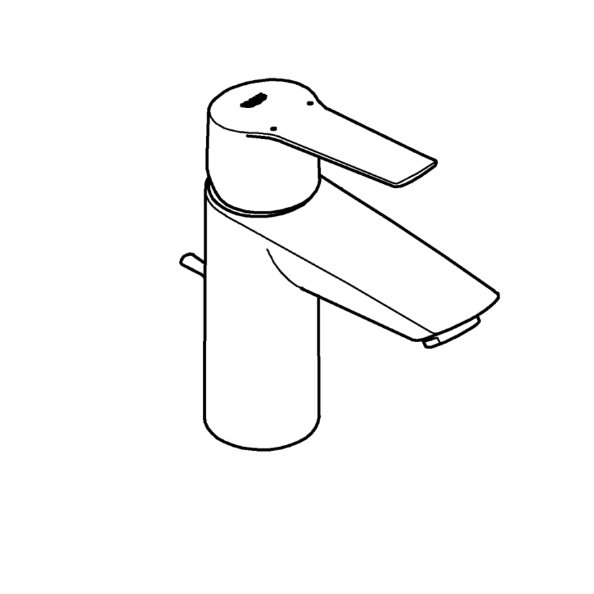 GROHE 242092432 - Pesuallashana QUICKFIX START 165 mm musta