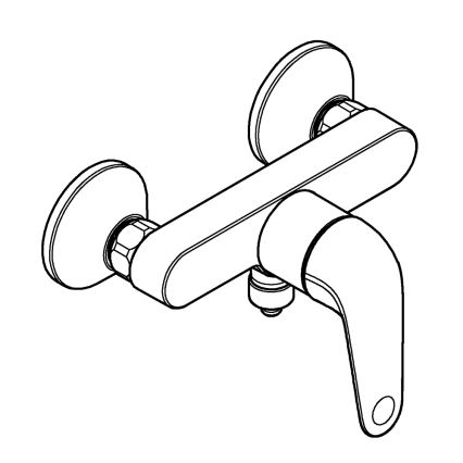 GROHE 24333001 - SWIFT-suihkuhana DN 15 kiiltävä kromi