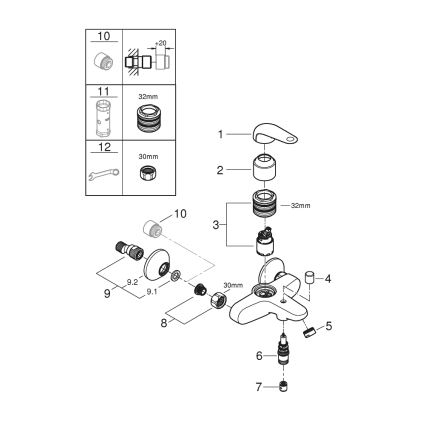 GROHE 24335001 - Ammehana DN 15, kiiltävä kromi