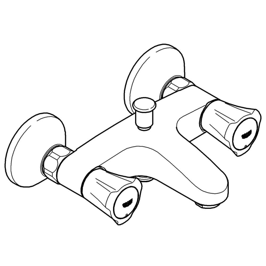 GROHE 25450001 - COSTA L ammehana DN 15, kiiltävä kromi