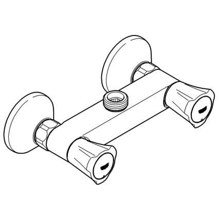 GROHE 26009001 - COSTA L suihkuhana DN 15 kiiltävä kromi