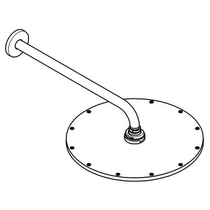 GROHE 26066GN0 - Sadesuihkupää RAINSHOWER COSMOPOLITAN 310 380 mm kullanvärinen