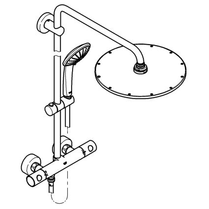 GROHE 26075DA0 - Suihkusetti EUPHORIA 310 pronssinvärinen