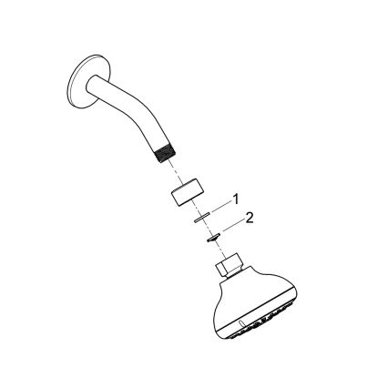 GROHE 26088001 - TEMPESTA 100 - 100 mm suihkupää, kiiltävä kromi