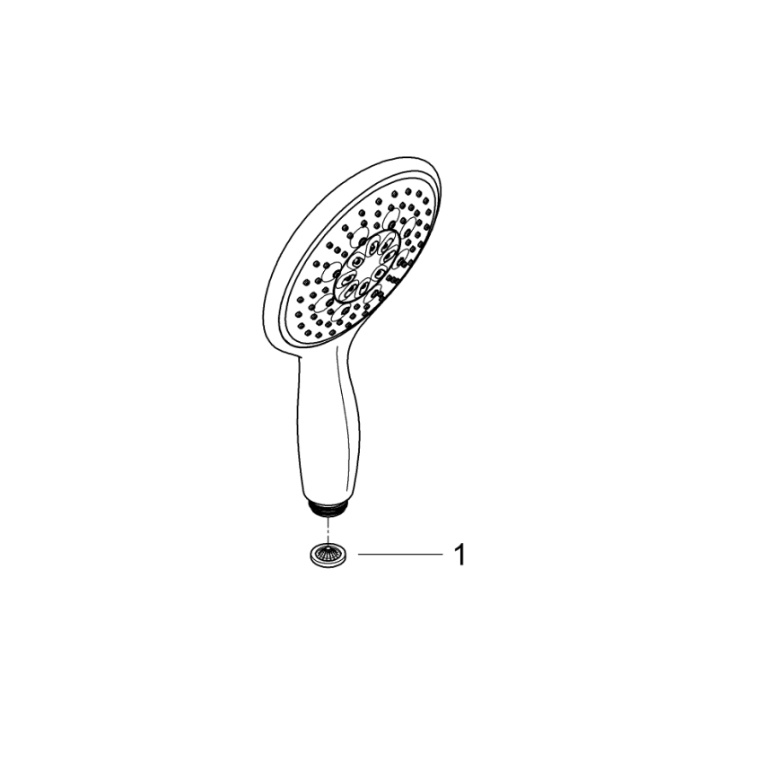 GROHE 26107000 - VITALIO RAIN 130 mm käsisuihku, kiiltävä kromi