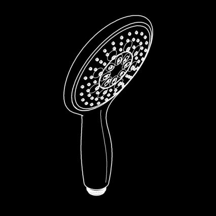 GROHE 26107000 - VITALIO RAIN 130 mm käsisuihku, kiiltävä kromi