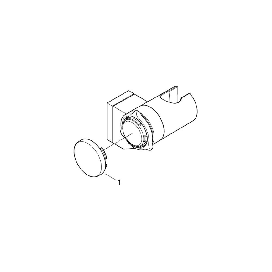 GROHE 26183001 - Suihkun seinäteline VITALIO UNIVERSAL, kiiltävä kromi