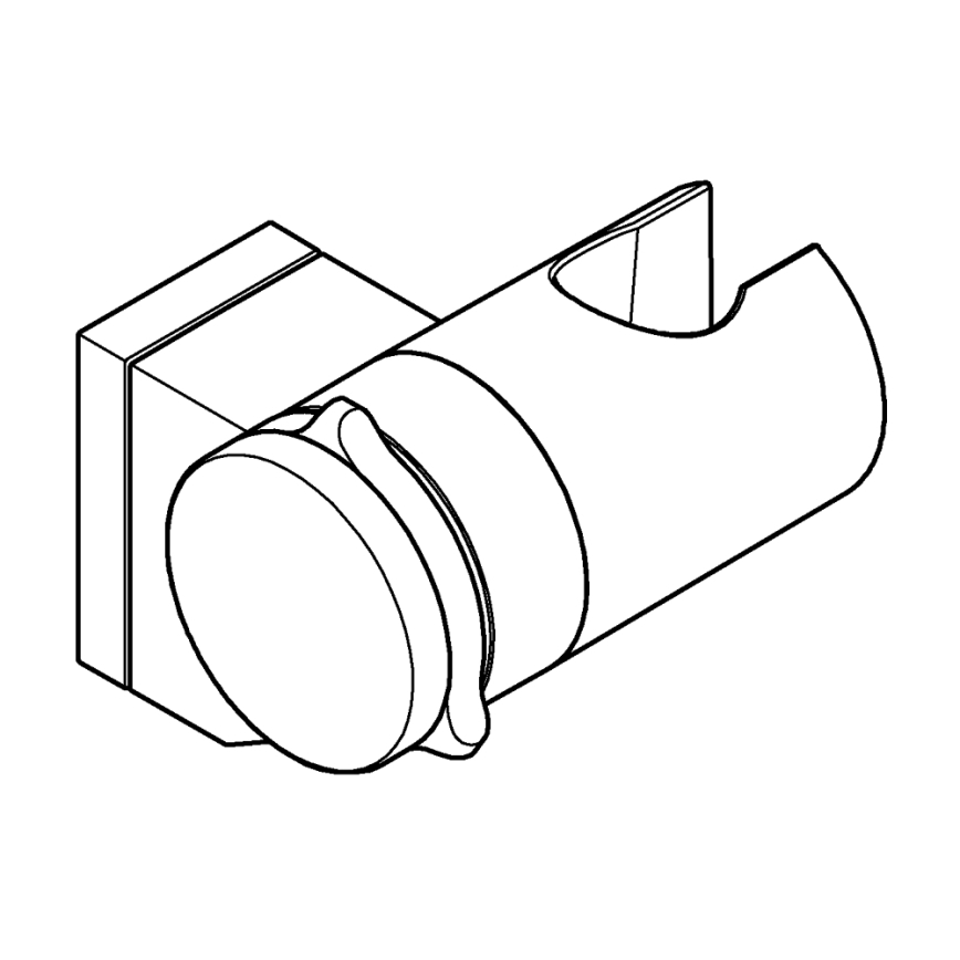 GROHE 261832431 - Seinäkiinnitteinen suihkuteline VITALIO UNIVERSAL, musta