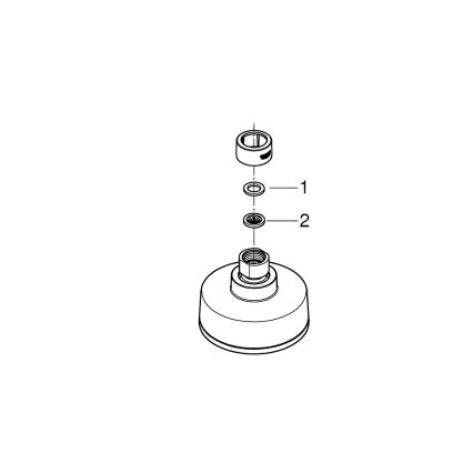 GROHE 26366001 - RAINSHOWER-suihkunpää 210 mm, kiiltävä kromi