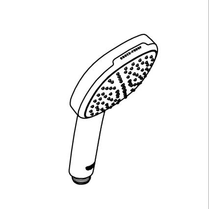 GROHE 263972431 - Käsisuihku VITALIO COMFORT 110 162 × 110 mm musta