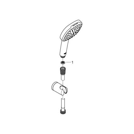 GROHE 26399001 - Suihkusetti VITALIO COMFORT 110 kiillotettu kromi