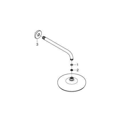 GROHE 26412000 - TEMPESTA 210 yläsuihkupää 286 mm, kiiltävä kromi