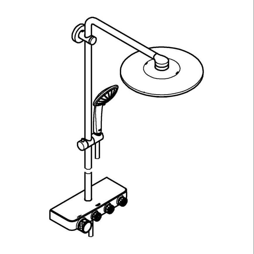 GROHE 26507000 - Suihkujärjestelmä EUPHORIA SMARTCONTROL 310 DUO kiiltävä kromi