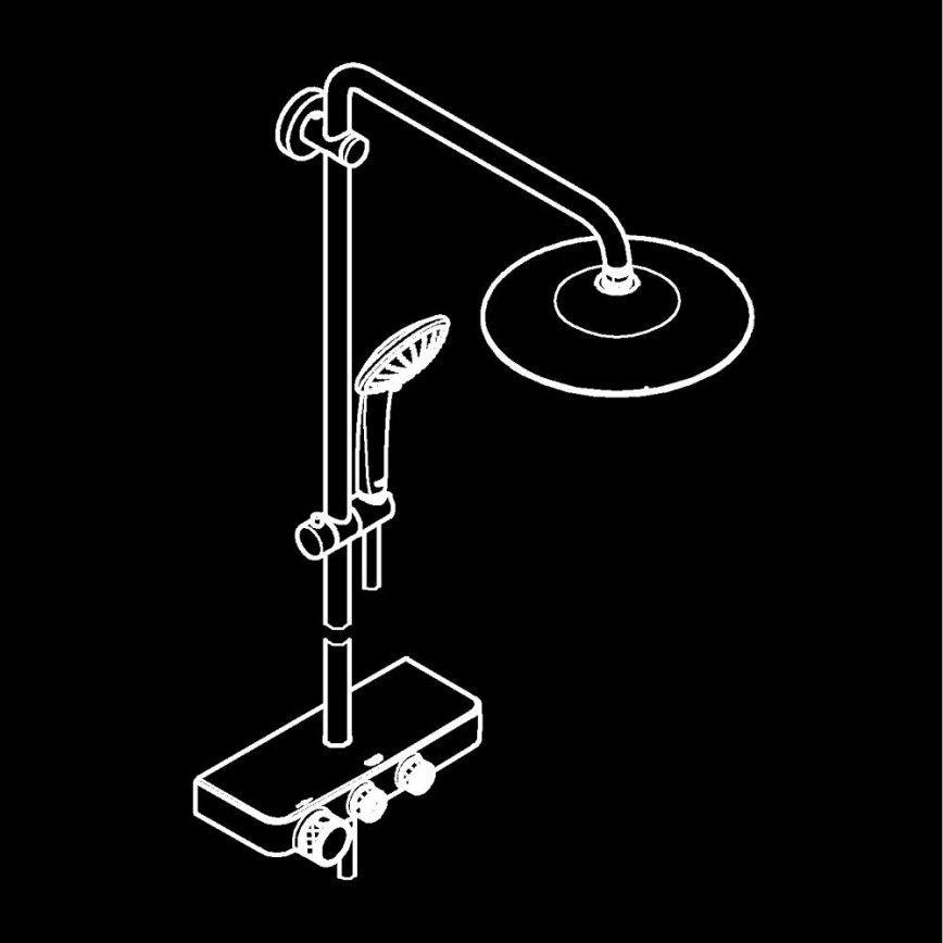 GROHE 26509000 - Suihkujärjestelmä EUPHORIA SMARTCONTROL 260 mm kiiltävä kromi