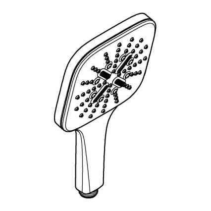 GROHE 26550000 - Käsisuihku RAINSHOWER SMARTACTIVE 130 CUBE kiiltävä kromi