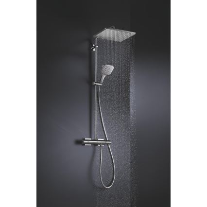 GROHE 26550000 - Käsisuihku RAINSHOWER SMARTACTIVE 130 CUBE kiiltävä kromi