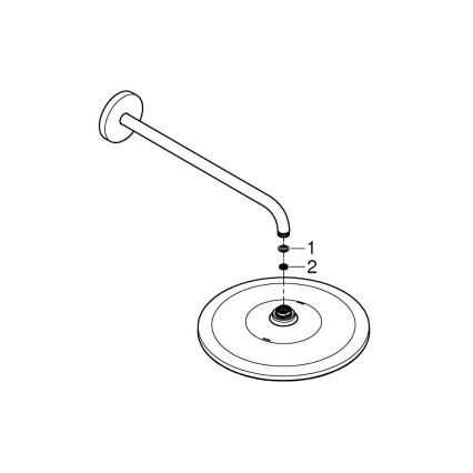 GROHE 26558000 - RAINSHOWER MONO 310 422 mm pääsuihkusetti, kiiltävä kromi