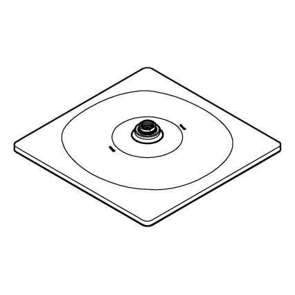 GROHE 26568000 - Suihkupää RAINSHOWER MONO 310 CUBE 310 × 310 mm kromi