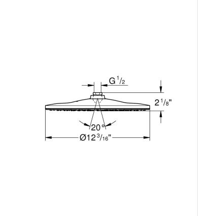 GROHE 26569000 - RAINSHOWER 310 mm suihkupää, kiiltävä kromi