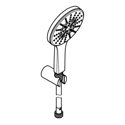 GROHE 26581000 - Suihkusetti RAINSHOWER SMARTACTIVE 130 1500 mm kromi