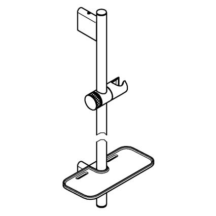 GROHE 26599000 - Suihkutanko VITALIO SMARTACTIVE 600 mm kiiltävä kromi