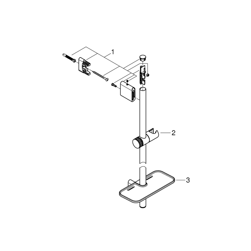 GROHE 26603DA0 - RAINSHOWER SMARTACTIVE 900 mm suihkutanko, kuparinvärinen