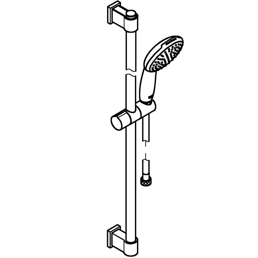 GROHE 26953001 - Suihkusetti VITALIO START 110 900 mm kiiltävä kromi