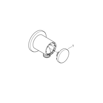 GROHE 26963001 - VITALIO UNIVERSAL 12” seinäkiinnitteinen kulmaliitin, kiiltävä kromi