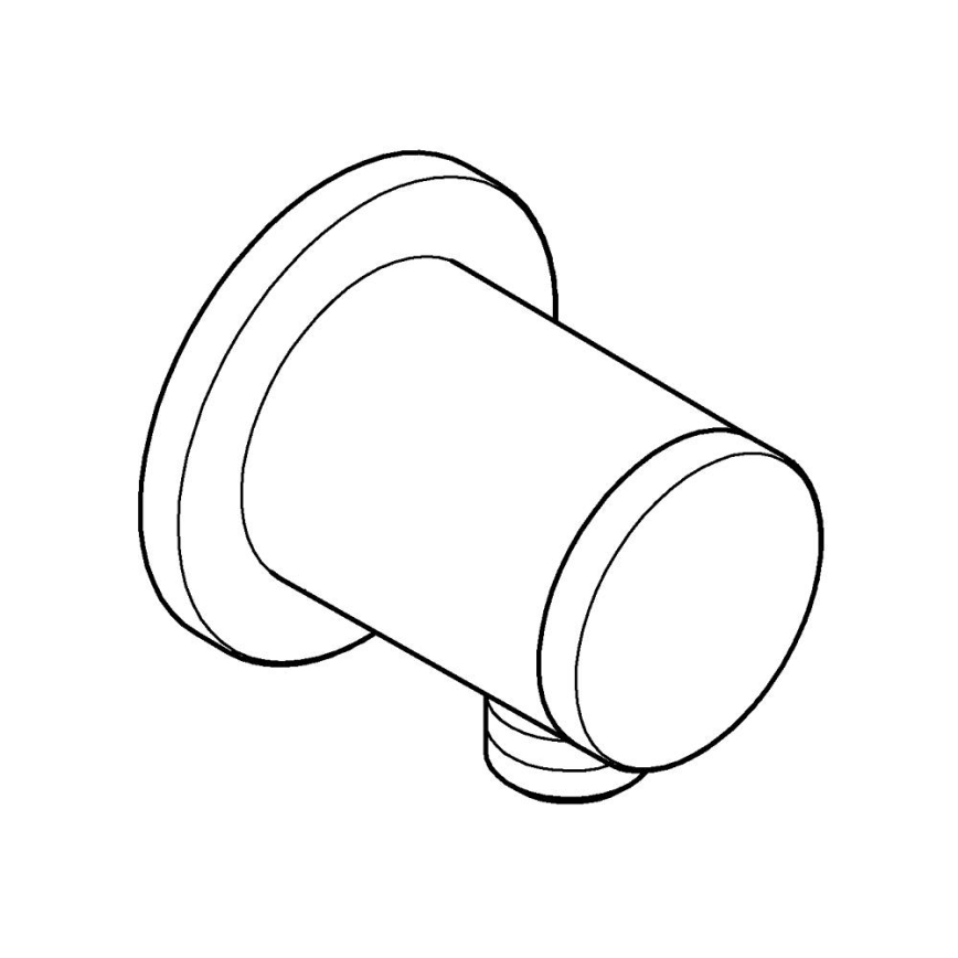 GROHE 26963001 - VITALIO UNIVERSAL 12” seinäkiinnitteinen kulmaliitin, kiiltävä kromi