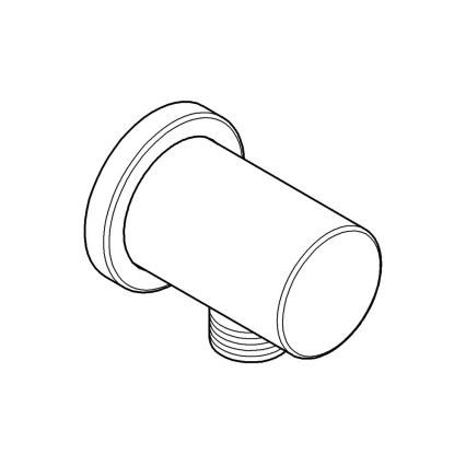 GROHE 27057000 - RAINSHOWER seinäkulmaliitin DN 15, kiiltävä kromi