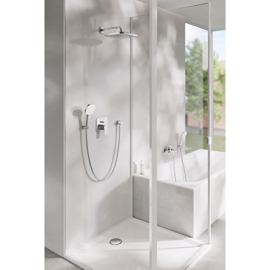 GROHE 27057000 - RAINSHOWER seinäkulmaliitin DN 15, kiiltävä kromi