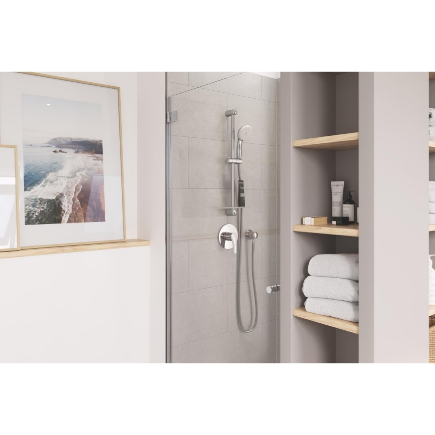 GROHE 27057000 - RAINSHOWER seinäkulmaliitin DN 15, kiiltävä kromi