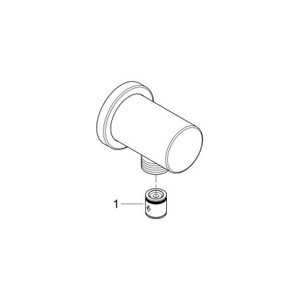 GROHE 27057AL0 - Seinäkiinnitteinen RAINSHOWER-kulma DN 15, grafiitti