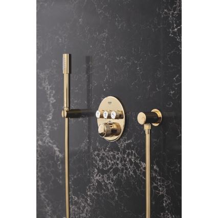 GROHE 27057GL0 - Seinään asennettava kulma RAINSHOWER, kultainen