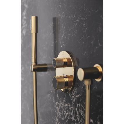 GROHE 27057GL0 - Seinään asennettava kulma RAINSHOWER, kultainen
