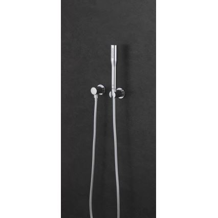 GROHE 27074000 - Seinäkiinnitteinen RAINSHOWER-suihkupidike pyöreällä rosetilla, kiiltävä kromi