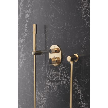 GROHE 27074GL0 - RAINSHOWER-suihkun seinäteline, kultainen
