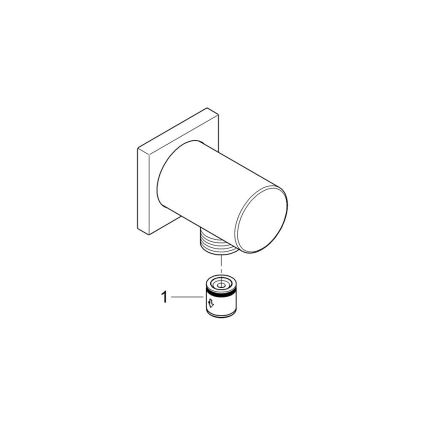 GROHE 27076000 - RAINSHOWER seinäkulma, kiiltävä kromi