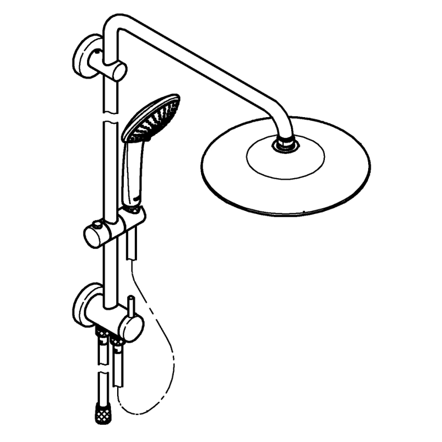 GROHE 27421002 - EUPHORIA 260 suihkujärjestelmä, kiiltävä kromi