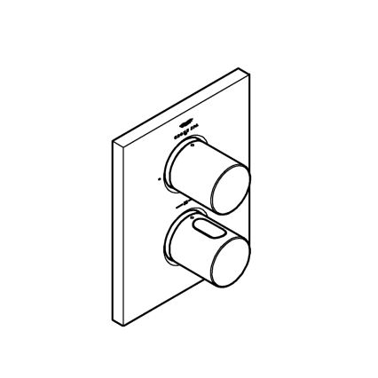 GROHE 27618000 - GROHTHERM F termostaattinen peitelevy, kiiltävä kromi